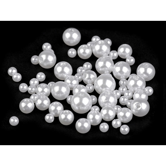 Perle plastic glance, mix dimensiuni - Turcoaz (1 Sac) Perle plastic glance, mix dimensiuni - Turcoaz (1 Sac)