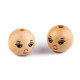 Mărgele din lemn smiley, ø22 mm - Natural deschis (5 Bucăți) Mărgele din lemn smiley, ø22 mm - Natural deschis (5 Bucăți)