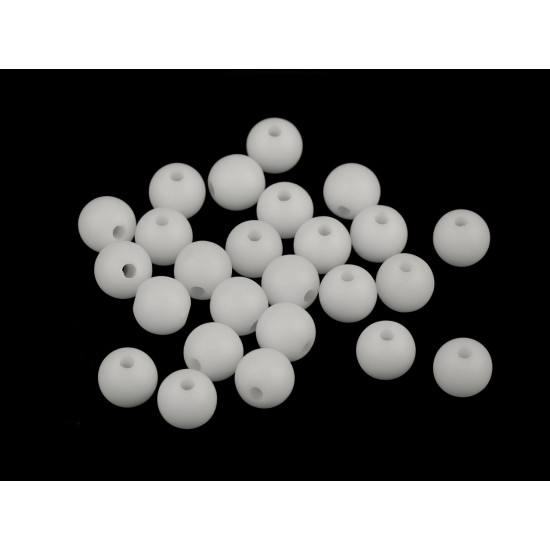 Mărgele plastic mate, ø8 mm - Verde pastel deschis (25 Bucăți) Mărgele plastic mate, ø8 mm - Verde pastel deschis (25 Bucăți)