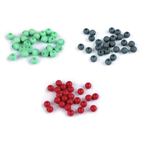 Mărgele plastic mate, ø8 mm - Verde pastel deschis (25 Bucăți) Mărgele plastic mate, ø8 mm - Verde pastel deschis (25 Bucăți)