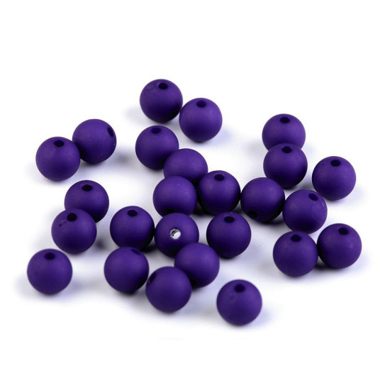 Mărgele plastic mate, ø8 mm - Verde pastel deschis (25 Bucăți) Mărgele plastic mate, ø8 mm - Verde pastel deschis (25 Bucăți)