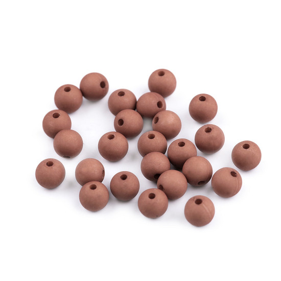 Mărgele plastic mate, ø8 mm - Verde pastel deschis (25 Bucăți) Mărgele plastic mate, ø8 mm - Verde pastel deschis (25 Bucăți)