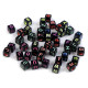 Mărgele cubice cu litere, 8x8 mm - Mix (25 Bucăți) Mărgele cubice cu litere, 8x8 mm - Mix (25 Bucăți)