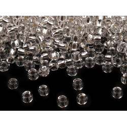 Mărgele nisip preciosa, 8/0 - 3 mm - Argintiu (20 Grame)