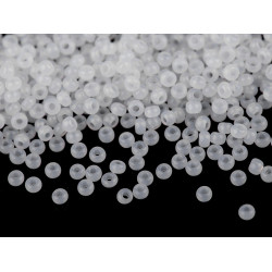 Mărgele nisip preciosa, 10/0 - 2,3 mm - Alb (20 Grame)