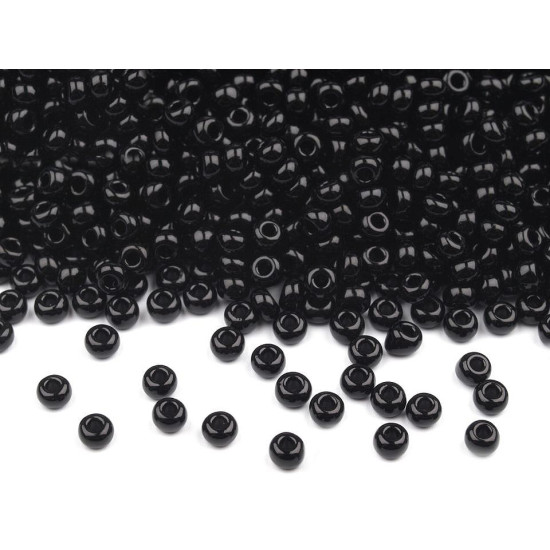 Mărgele nisip preciosa, 10/0 - 2,3 mm - Negru (20 Grame) Mărgele nisip preciosa, 10/0 - 2,3 mm - Negru (20 Grame)