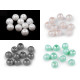 Perle sticlă creponate stardust, ø8 mm - Sidef (760 Bucăți) Perle sticlă creponate stardust, ø8 mm - Sidef (760 Bucăți)