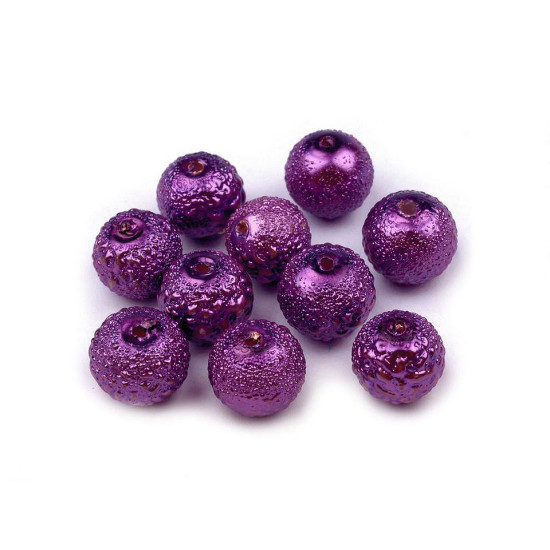 Perle sticlă creponate stardust, ø8 mm - Sidef (760 Bucăți) Perle sticlă creponate stardust, ø8 mm - Sidef (760 Bucăți)