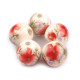 Mărgele porțelan, motiv floral, ø12 mm - Galben narcisă (40 Bucăți) Mărgele porțelan, motiv floral, ø12 mm - Galben narcisă (40 Bucăți)