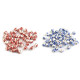 Mărgele porțelan, motiv floral, ø6 mm - Bleu gheață (10 Bucăți) Mărgele porțelan, motiv floral, ø6 mm - Bleu gheață (10 Bucăți)