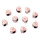 Mărgele metalice, model inimioară, 10x10 mm - Roșu (20 Bucăți) Mărgele metalice, model inimioară, 10x10 mm - Roșu (20 Bucăți)