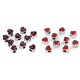 Mărgele metalice, model inimioară, 10x10 mm - Roșu (20 Bucăți) Mărgele metalice, model inimioară, 10x10 mm - Roșu (20 Bucăți)