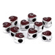 Mărgele metalice, model inimioară, 10x10 mm - Roșu (20 Bucăți) Mărgele metalice, model inimioară, 10x10 mm - Roșu (20 Bucăți)
