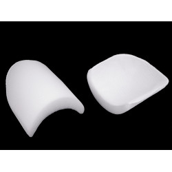 Pernițe pentru umeri, grosime 2,5 cm - Alb (10 Perechi)