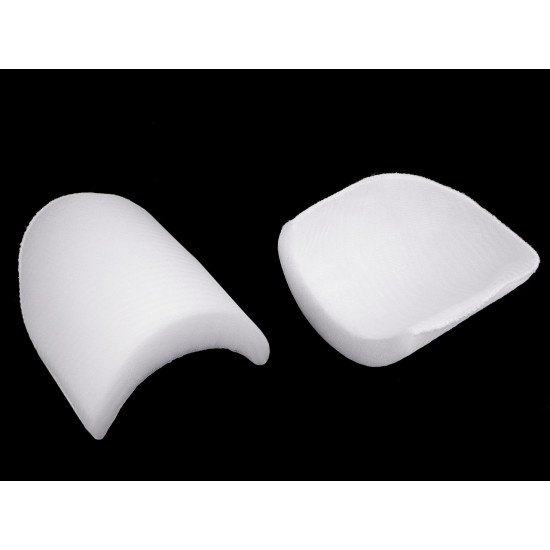 Pernițe pentru umeri, grosime 2,5 cm - Alb (20 Perechi)