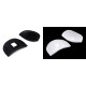 Pernițe pentru umeri, fixare velcro autoadeziv, grosime 1 cm - Negru (20 Perechi) Pernițe pentru umeri, fixare velcro autoadeziv, grosime 1 cm - Negru (20 Perechi)