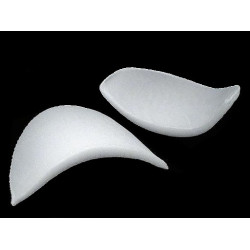 Pernițe pentru umeri, grosime 1 cm - Alb (100 Perechi)