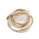 Bază colier organza și șnur cerat, 43 cm - Alb (2 Bucăți) Bază colier organza și șnur cerat, 43 cm - Alb (2 Bucăți)