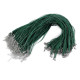 Bază colier organza și șnur cerat, 43 cm - Alb (2 Bucăți) Bază colier organza și șnur cerat, 43 cm - Alb (2 Bucăți)