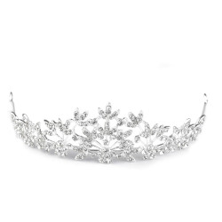 Diademă cu strasuri - Cristal (1 Bucată)