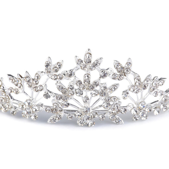 Diademă cu strasuri - Cristal (3 Bucăți) Diademă cu strasuri - Cristal (3 Bucăți)