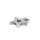 Pandantiv steluță, 12x12 mm - Platinum (10 Bucăți) Pandantiv steluță, 12x12 mm - Platinum (10 Bucăți)