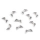 Distanțier bijuterii, model aripi, 7x15 mm - Platinum (10 Bucăți) Distanțier bijuterii, model aripi, 7x15 mm - Platinum (10 Bucăți)