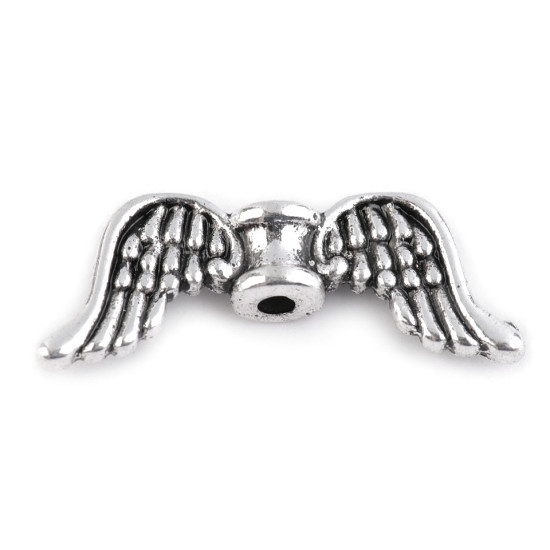 Distanțier bijuterii, model aripi, 8x20 - Platinum (10 Bucăți) Distanțier bijuterii, model aripi, 8x20 - Platinum (10 Bucăți)
