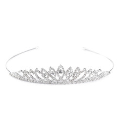 Diademă cu strasuri - Cristal (1 Bucată)