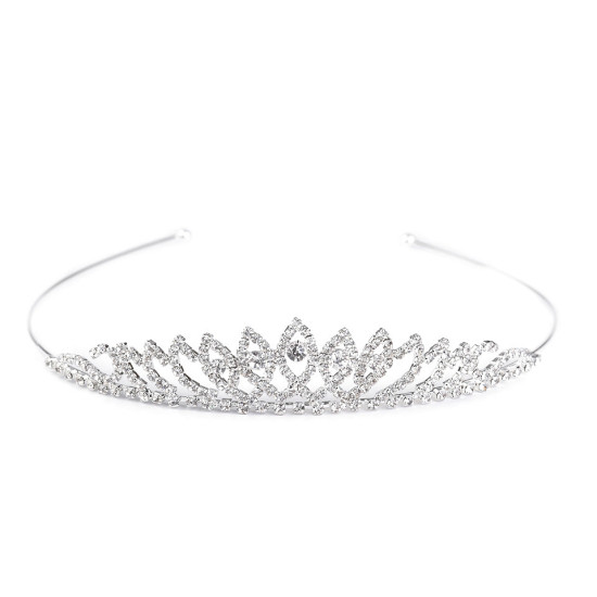 Diademă cu strasuri - Cristal (3 Bucăți) Diademă cu strasuri - Cristal (3 Bucăți)