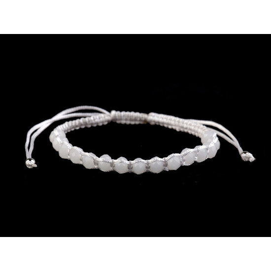 Brăţară shamballa cu mărgele fațetate - Bleu nu-mă-uita (12 Bucăți) Brăţară shamballa cu mărgele fațetate - Bleu nu-mă-uita (12 Bucăți)