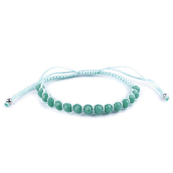 Brăţară shamballa cu mărgele fațetate - Bleu nu-mă-uita (12 Bucăți) Brăţară shamballa cu mărgele fațetate - Bleu nu-mă-uita (12 Bucăți)