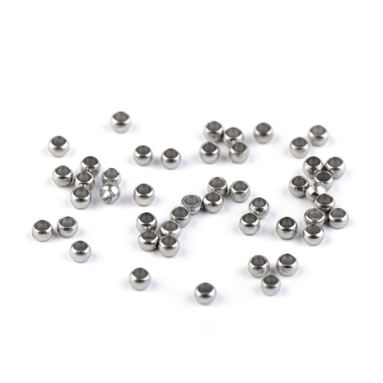 Crimpuri rotunde, ø2 mm - Platinum (20 Grame) Crimpuri rotunde, ø2 mm - Platinum (20 Grame)