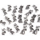 Pandantiv pisică, 12x25 mm - Platinum (5 Bucăți) Pandantiv pisică, 12x25 mm - Platinum (5 Bucăți)