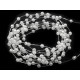 Ghirlandă decorativă perle, ø2-3 mm - Alb (30 Metri) Ghirlandă decorativă perle, ø2-3 mm - Alb (30 Metri)