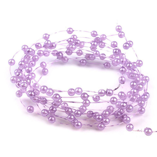 Ghirlandă decorativă perle, ø2-3 mm - Alb (30 Metri) Ghirlandă decorativă perle, ø2-3 mm - Alb (30 Metri)