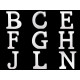 Litere decorative din lemn - Alb (5 Bucăți) Litere decorative din lemn - Alb (5 Bucăți)