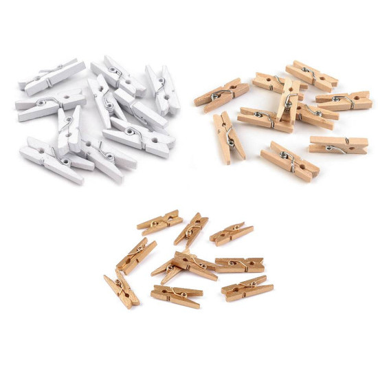 Cârlige lemn colorate, 4x25 mm - Natural deschis (500 Bucăți) Cârlige lemn colorate, 4x25 mm - Natural deschis (500 Bucăți)