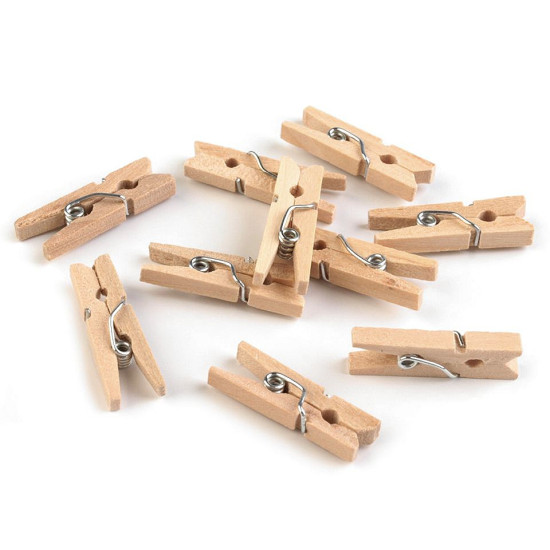 Cârlige lemn colorate, 4x25 mm - Natural deschis (500 Bucăți) Cârlige lemn colorate, 4x25 mm - Natural deschis (500 Bucăți)