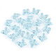 Fluturi decorativi din plastic, 15x18 mm - Transparent (480 Bucăți)