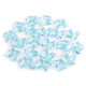 Fluturi decorativi din plastic, 15x18 mm - Transparent (480 Bucăți)