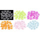 Fluturi decorativi din plastic, 15x18 mm - Transparent (480 Bucăți)