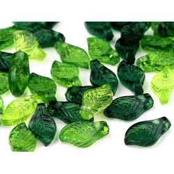 Mărgele frunză, mix, 5x10 mm - Mix (100 Grame)