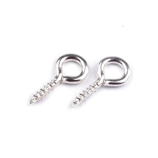 Holșurub cu inel, 10 mm - Argintiu (2000 Bucăți) Holșurub cu inel, 10 mm - Argintiu (2000 Bucăți)