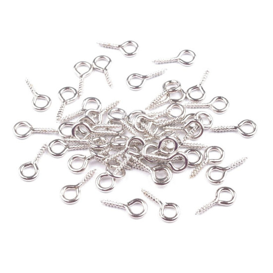 Holșurub cu inel, 10 mm - Argintiu (2000 Bucăți) Holșurub cu inel, 10 mm - Argintiu (2000 Bucăți)