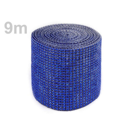 Bandă imitații cristale, lățime 11,5 cm, cal. a 2-a - Auriu (1 Metru) Bandă imitații cristale, lățime 11,5 cm, cal. a 2-a - Auriu (1 Metru)