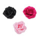 Broșă / clamă de păr trandafir, ø6 cm - Fuchsia închis (1 Bucată)