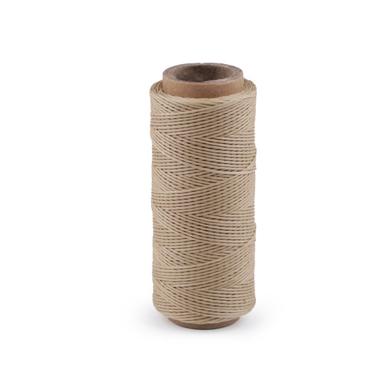 Ață cerată poliester, 1 mm - Roșu (1 Bucată)
