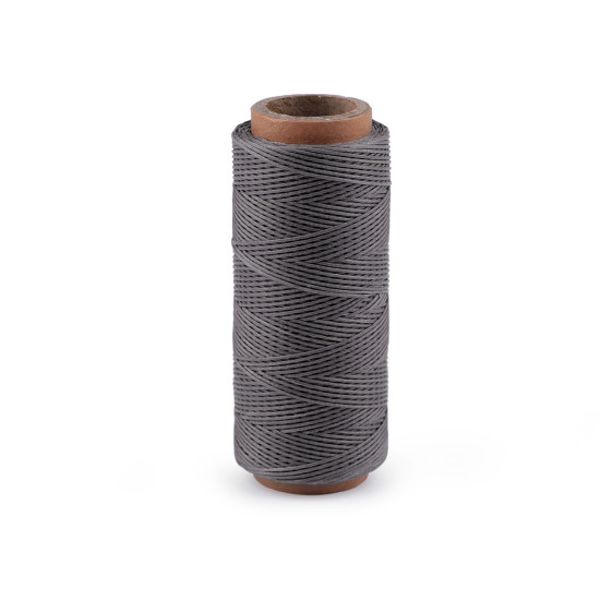 Ață cerată poliester, 1 mm - Roșu (1 Bucată)