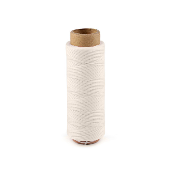 Ață cerată poliester, 1 mm - Roșu (1 Bucată)